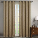 Bella Blackout Weave Paisley Grommet Curtain Panels (Set of 2)-Wholesale Beddings