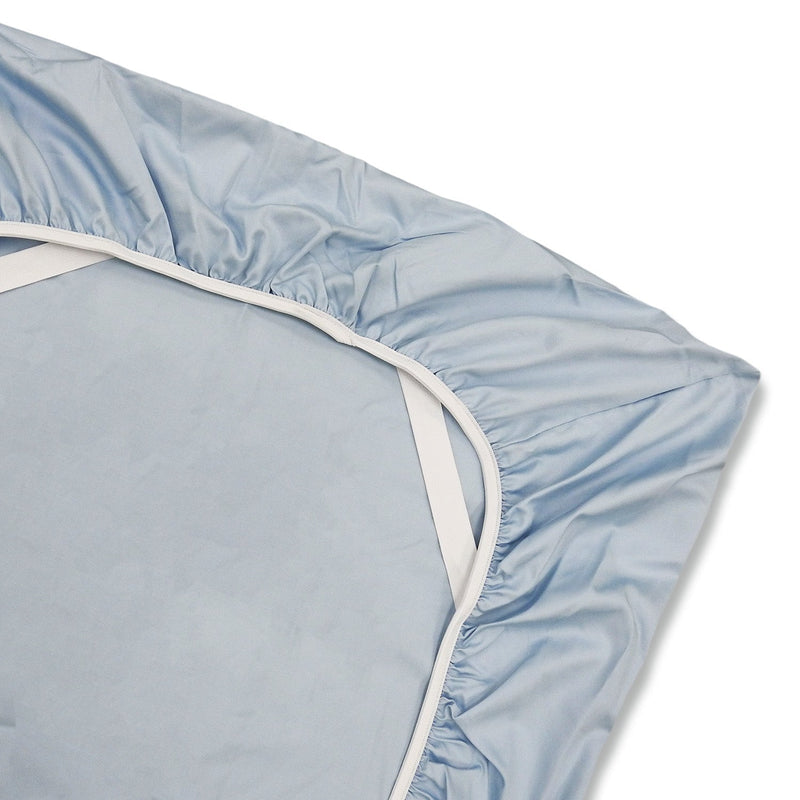 Low Profile Fitted Sheet (7-10 Inches) 100% Cotton Sateen Made in USA-Wholesale Beddings