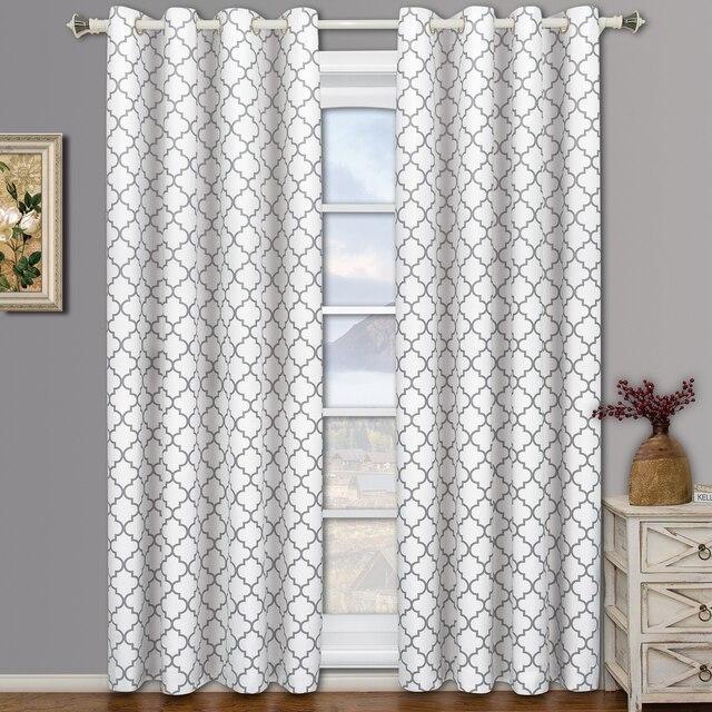Gray and white curtains discount