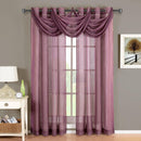 Abri Grommet Crushed Sheer Window Treatment (Single)-Wholesale Beddings