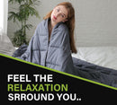 Abripedic Gray Weighted Blanket Breathable Cotton with Removable Velvet Cover Included-Wholesale Beddings