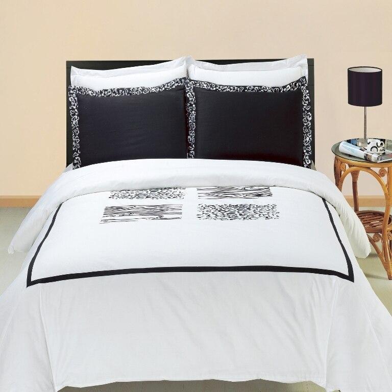 Burbank Embroidered Cotton 3-Piece Duvet Cover Set-Wholesale Beddings