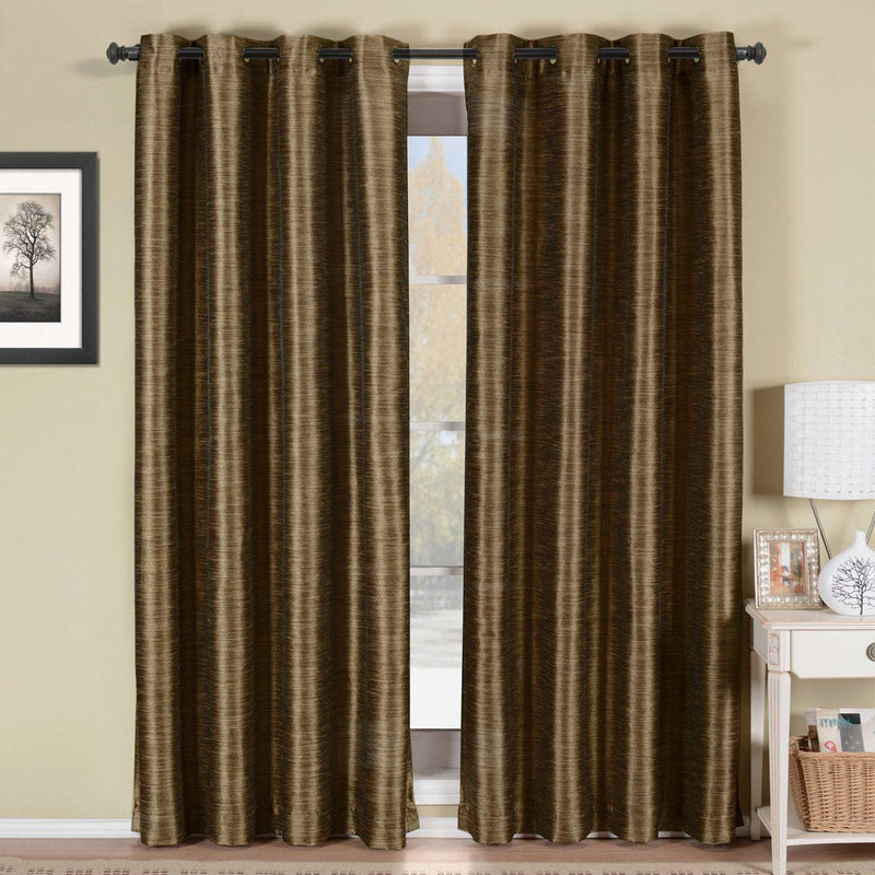 Geneva Lined Energy Saving Black-Out Grommet Curtain Panel Single-Wholesale Beddings