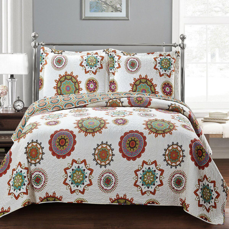 Julia Fashion Floral Design Quilt Set Oversized Lightweight Mini Sets-Wholesale Beddings