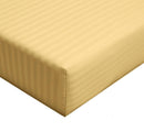 King 100% Cotton Fitted Sheet 300 Thread Count Damask Striped ( Fitted Sheet Only)-Wholesale Beddings