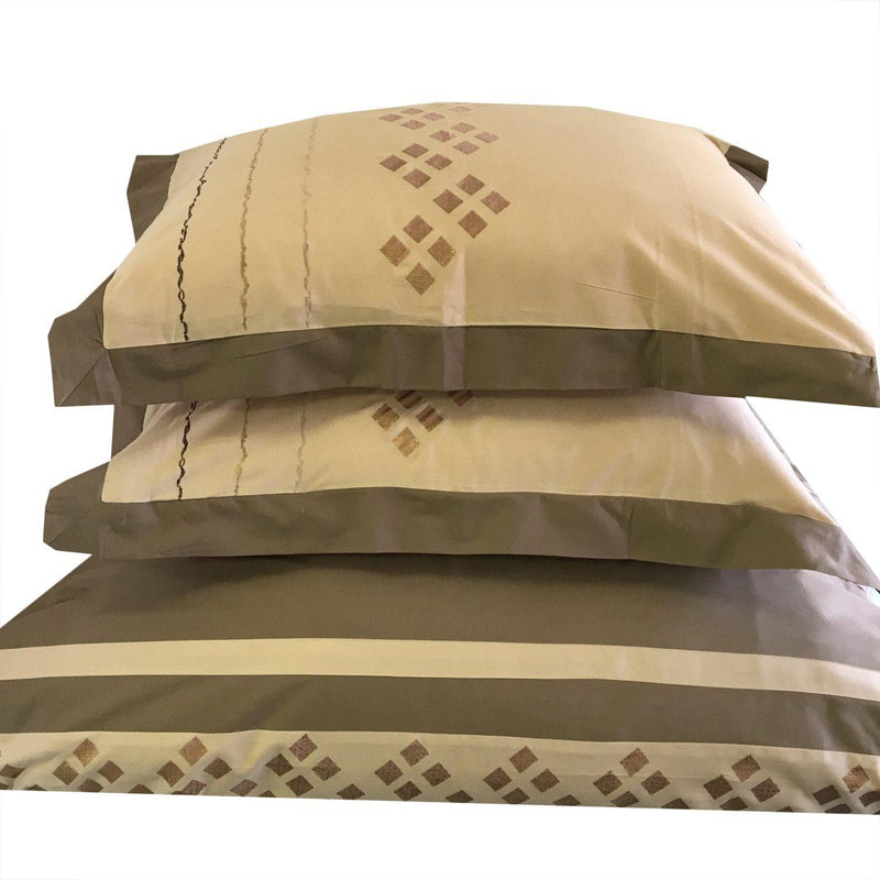 Lakewood Embroidered 100% Cotton 3-Piece Duvet Cover Sets-Wholesale Beddings