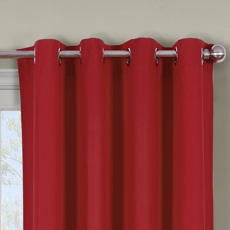 Luxor Heavyweight 100% Cotton Room-Darkening Grommet Curtains Single Panel-Wholesale Beddings
