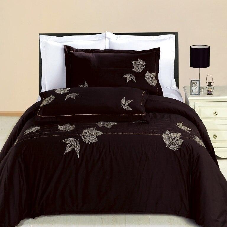 Newbury Embroidered 100% Cotton Multi-Piece Duvet Set (Full/Queen)-Wholesale Beddings