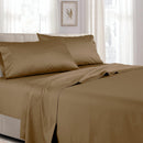 Olympic Queen 100% Cotton Sateen Sheets 300tc Solid Sheet Set-Wholesale Beddings