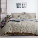 Pre-washed Belgian Flax Linen Cotton Duvet Cover Set-Wholesale Beddings