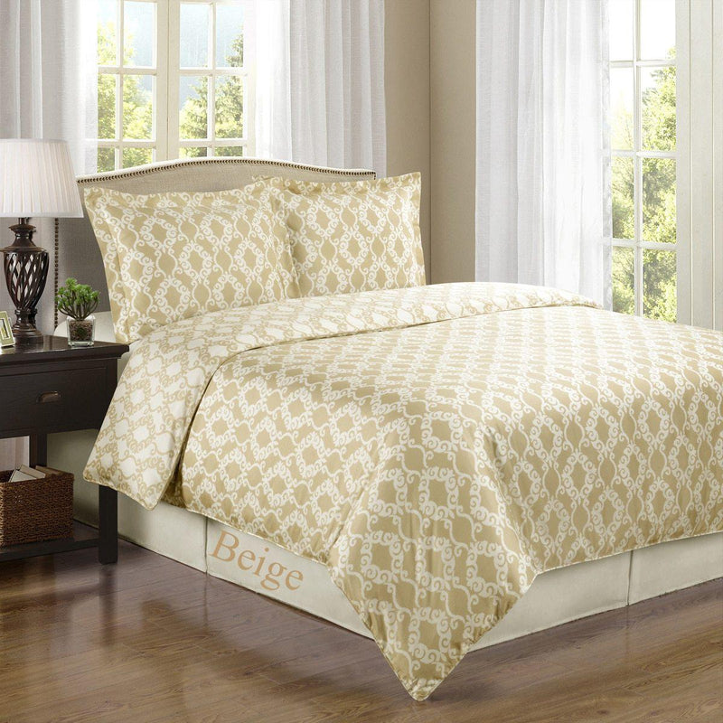 Sierra Silky Soft 100-Percent Cotton Reversible Duvet Cover Set-Wholesale Beddings
