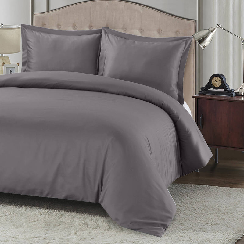 Silky Cotton, Bamboo-Cotton Blended Oversized Duvet Cover Set 3-Piece (Hybrid)-Wholesale Beddings