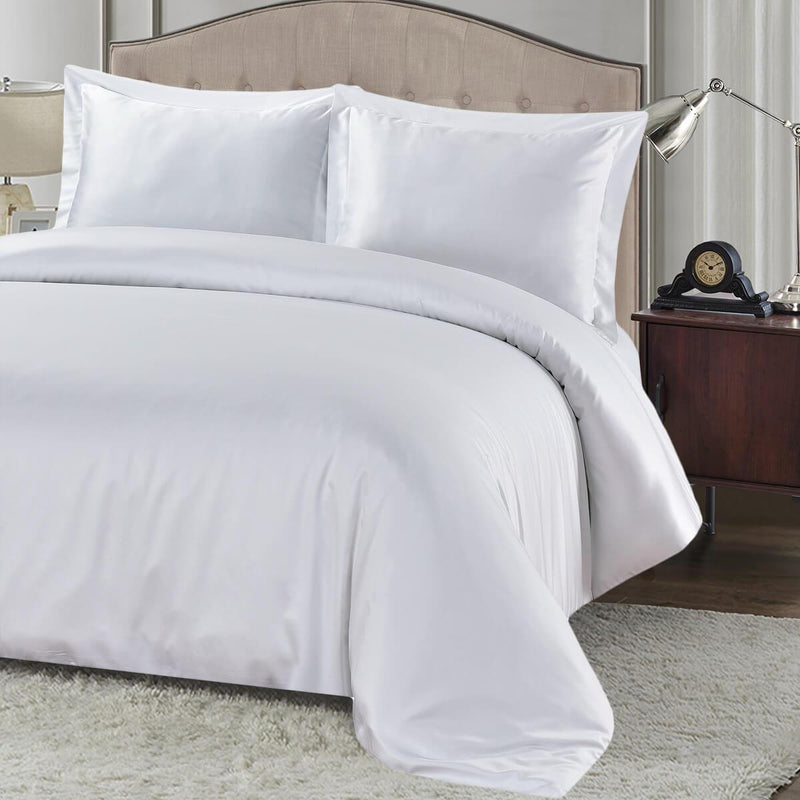 Silky Cotton, Bamboo-Cotton Blended Oversized Duvet Cover Set 3-Piece (Hybrid)-Wholesale Beddings