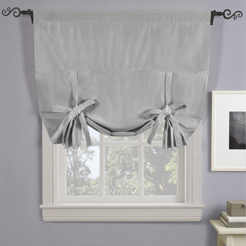Soho Triple-Pass Thermal Insulated Blackout Curtain Rod Pocket - Tie Up Shade for Small Window ( 42" W X 63" L)-Wholesale Beddings