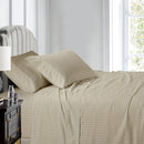 Top Split (Flex) California King Sheet Set Luxury 608 Damask Stripe 100% Cotton-Wholesale Beddings