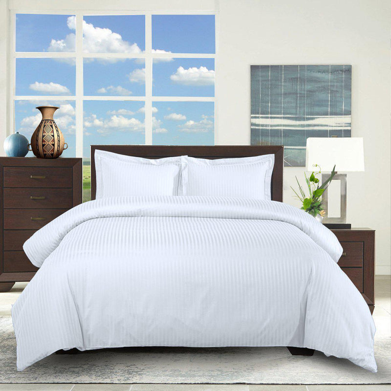 100% Cotton 300 Thread Count Striped Duvet Cover Sets-Wholesale Beddings