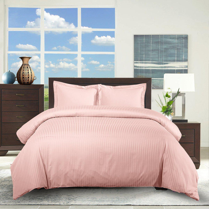 100% Cotton 300 Thread Count Striped Duvet Cover Sets-Wholesale Beddings