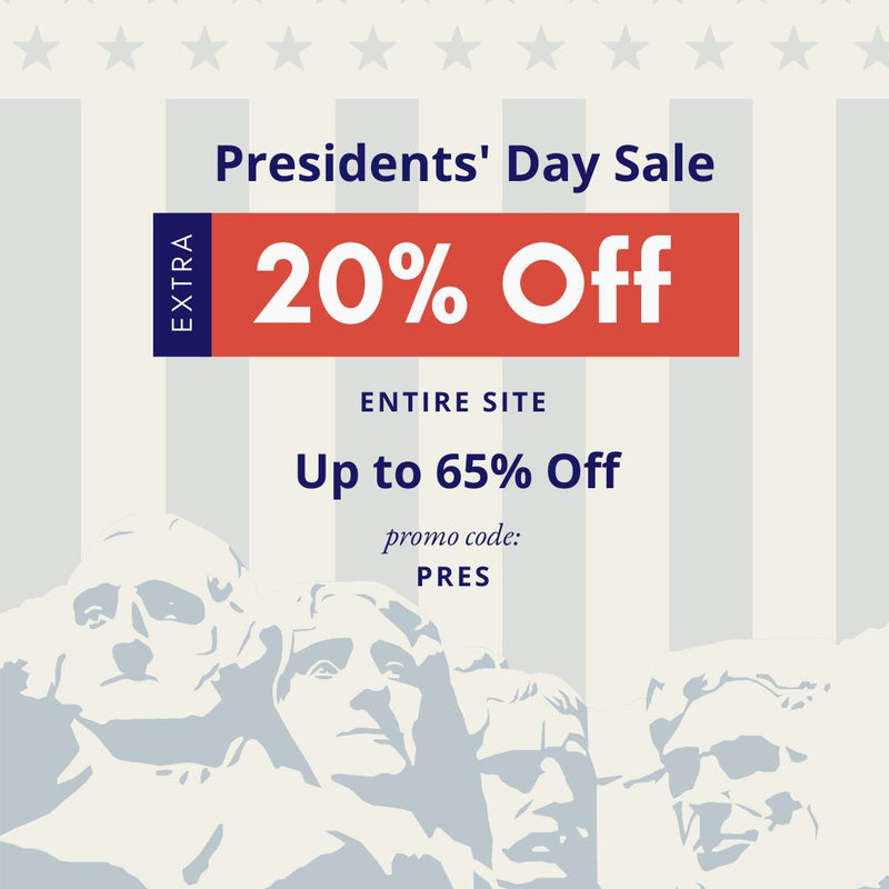 Presidents Day Sale Extra 20% Off Sitewide code: PRES
