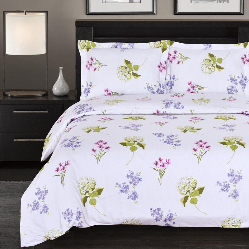 300 Thread count 100% Cotton Blossom Duvet Cover Sets (King/Cal King)-Wholesale Beddings
