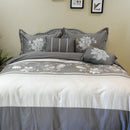 5 Piece Myra 100% Cotton Gray Duvet Cover Set-Wholesale Beddings