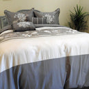 5 Piece Myra 100% Cotton Gray Duvet Cover Set-Wholesale Beddings