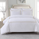 Adeline Percale Embroidered Duvet Cover Set - 100% Cotton-Wholesale Beddings