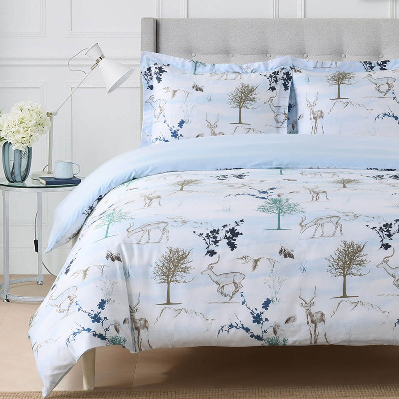 Alpine Fawn 100% Cotton Duvet Cover Set-Wholesale Beddings