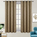 Bella Blackout Weave Paisley Grommet Curtain Panels (Set of 2)-Wholesale Beddings