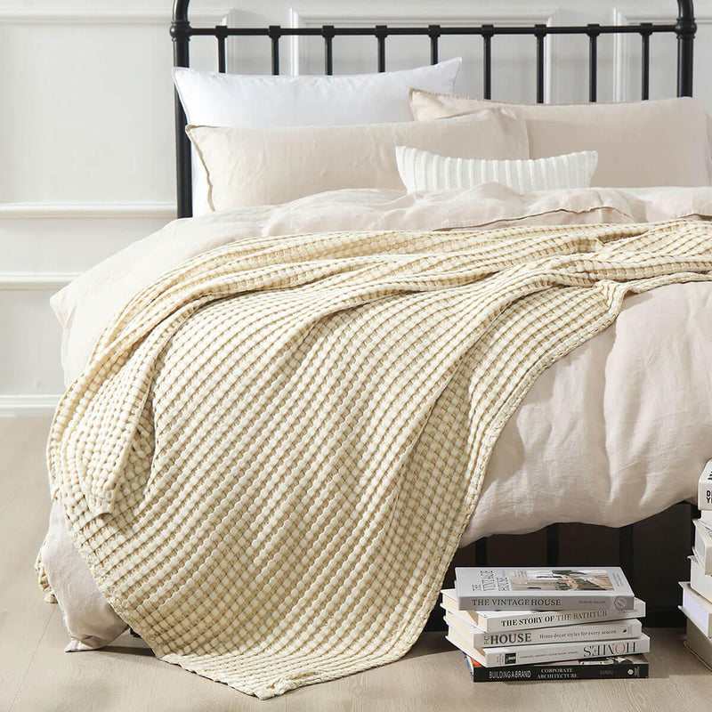 Cozy Bamboo Waffle Blanket/Throw-Wholesale Beddings