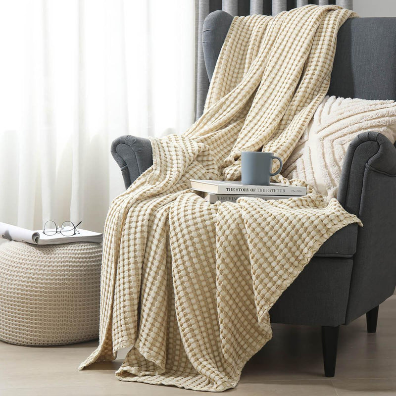 Cozy Bamboo Waffle Blanket/Throw-Wholesale Beddings