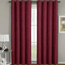 Fiorela Jacquard Drapes Floral Curtains Grommet Top Panel (Single)-Wholesale Beddings