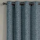 Fiorela Jacquard Drapes Floral Curtains Grommet Top Panel (Single)-Wholesale Beddings
