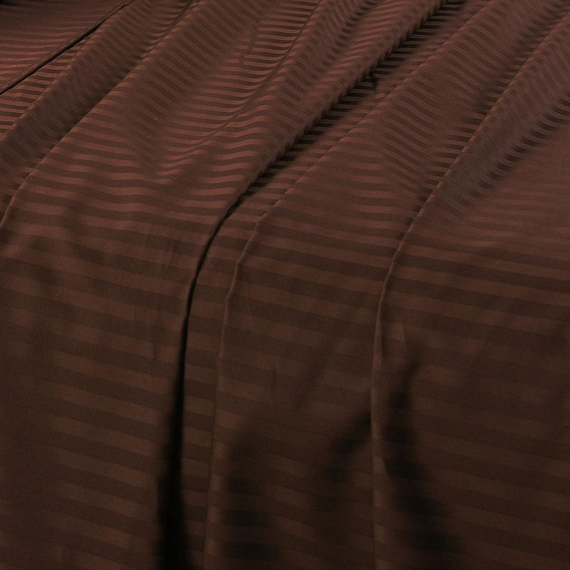 Flat Sheet 110 X 102 Inches - Damask Stripe 100% Egyptian Cotton-Wholesale Beddings