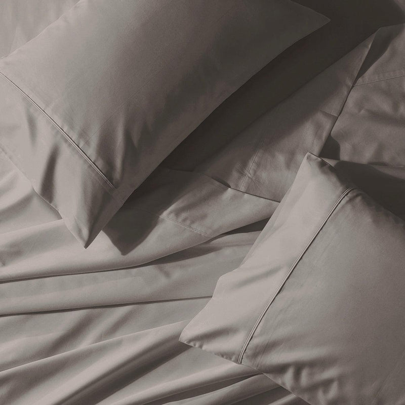 Good Weight 100% Cotton Sateen Pillowcases (Pair)-Wholesale Beddings