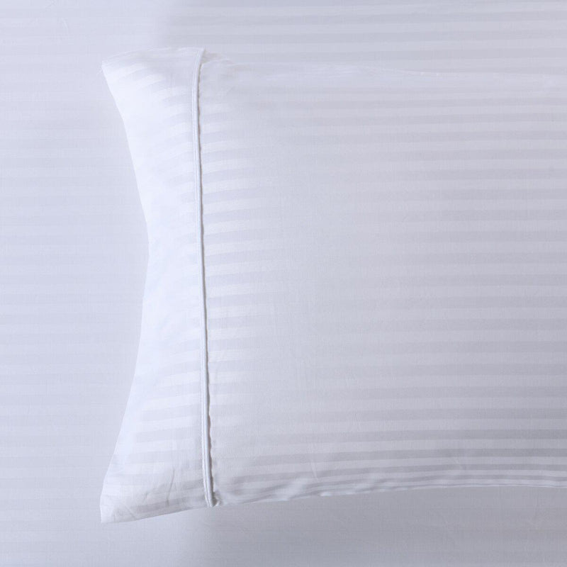 Good Weight 100% Cotton Sateen Pillowcases (Pair)-Wholesale Beddings