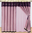 Grand Park Swirl 5 Piece Curtain Panel Set 84"Wx84"L-Wholesale Beddings
