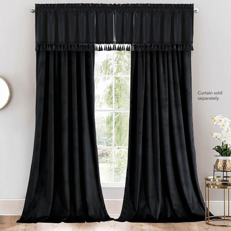 Heavyweight Velvet Straight Valance 52”Wx19”L (Single)-Wholesale Beddings