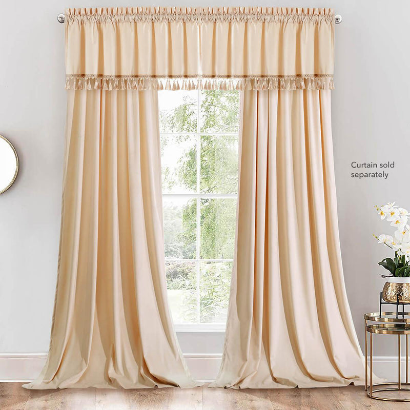 Heavyweight Velvet Straight Valance 52”Wx19”L (Single)-Wholesale Beddings