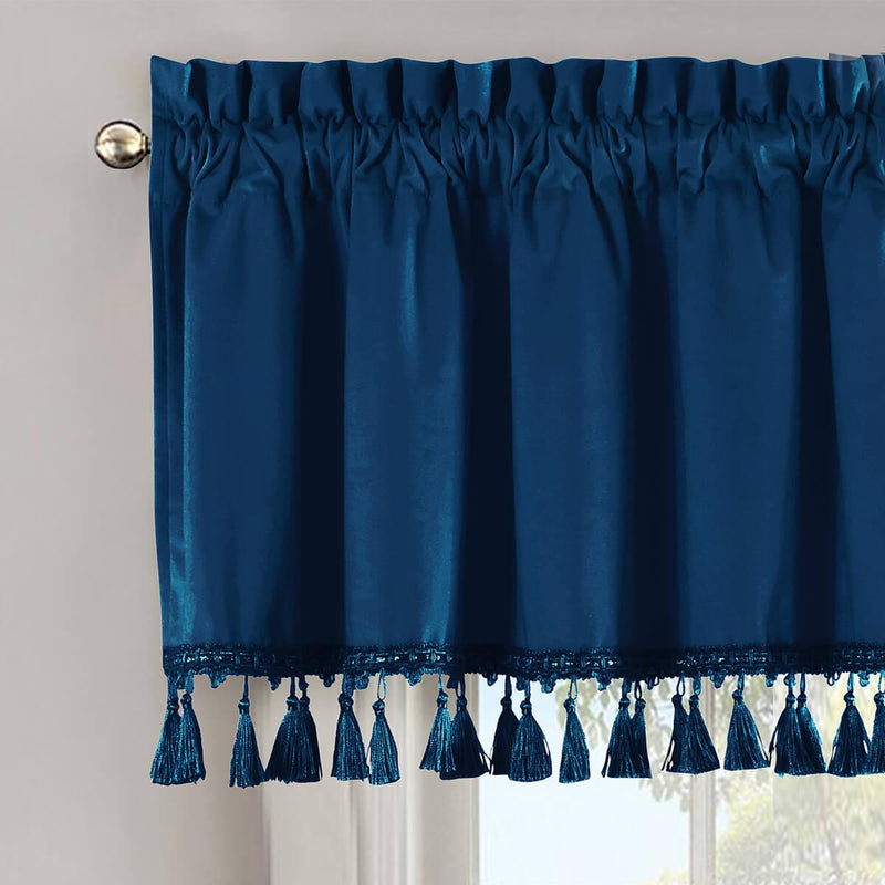 Heavyweight Velvet Straight Valance 52”Wx19”L (Single)-Wholesale Beddings