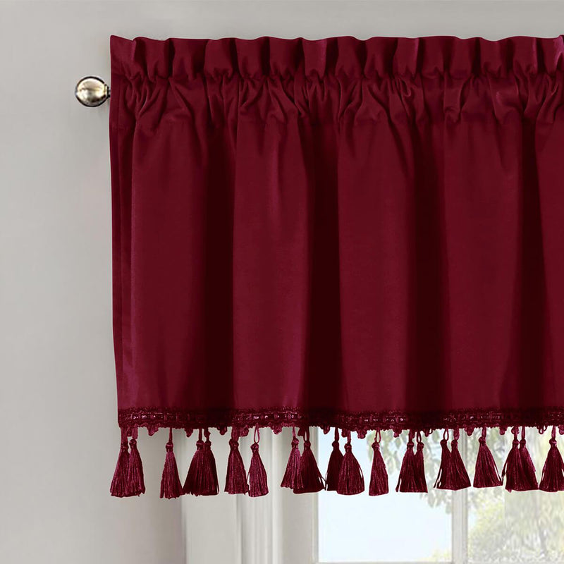 Heavyweight Velvet Straight Valance 52”Wx19”L (Single)-Wholesale Beddings