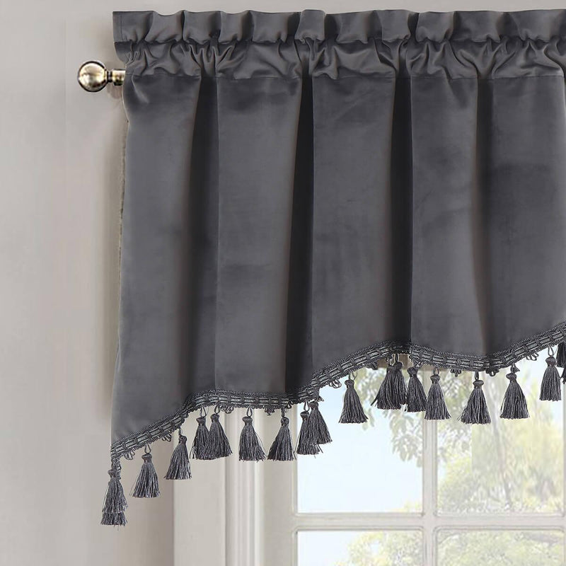 Heavyweight Velvet Swag Valance 70”Wx30”L-Wholesale Beddings