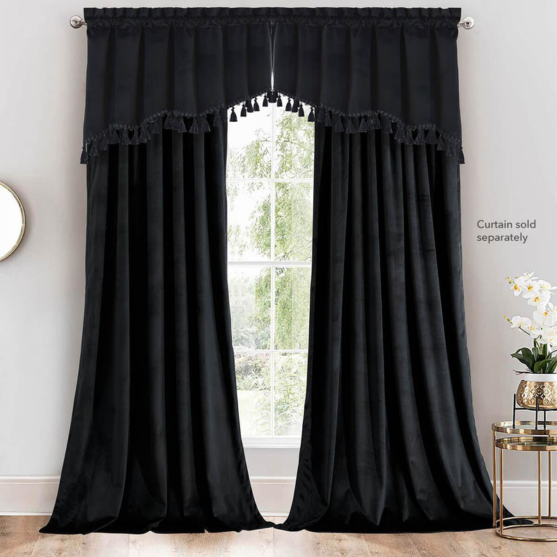 Heavyweight Velvet Swag Valance 70”Wx30”L-Wholesale Beddings