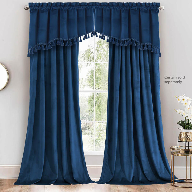 Heavyweight Velvet Swag Valance 70”Wx30”L-Wholesale Beddings