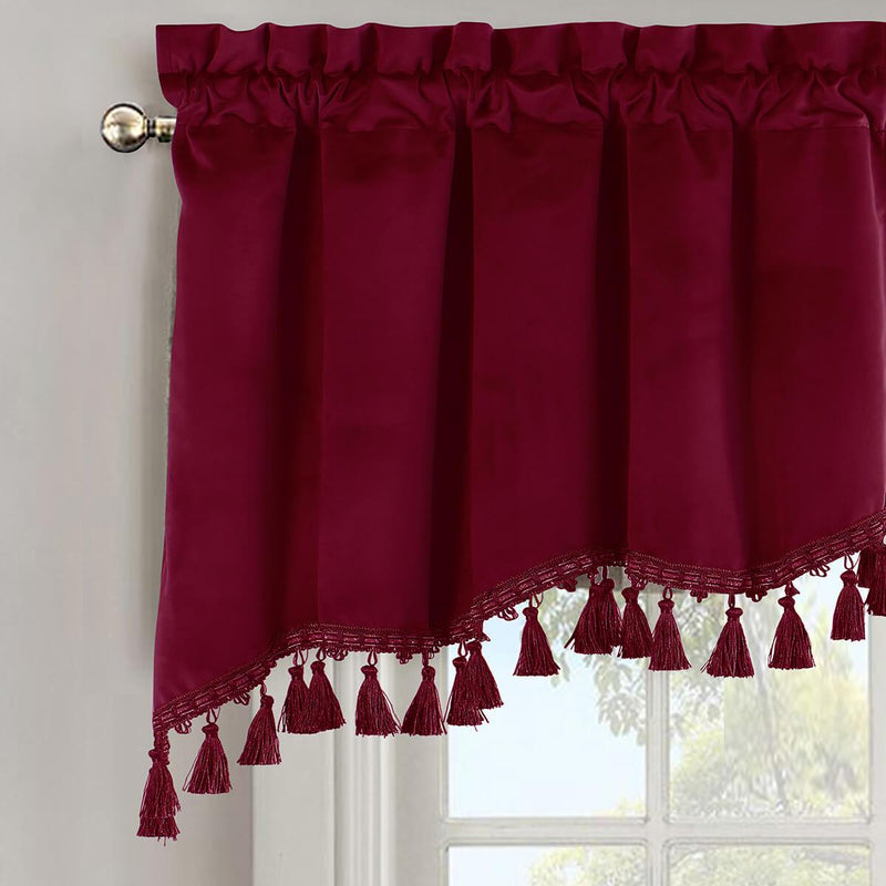 Heavyweight Velvet Swag Valance 70”Wx30”L-Wholesale Beddings