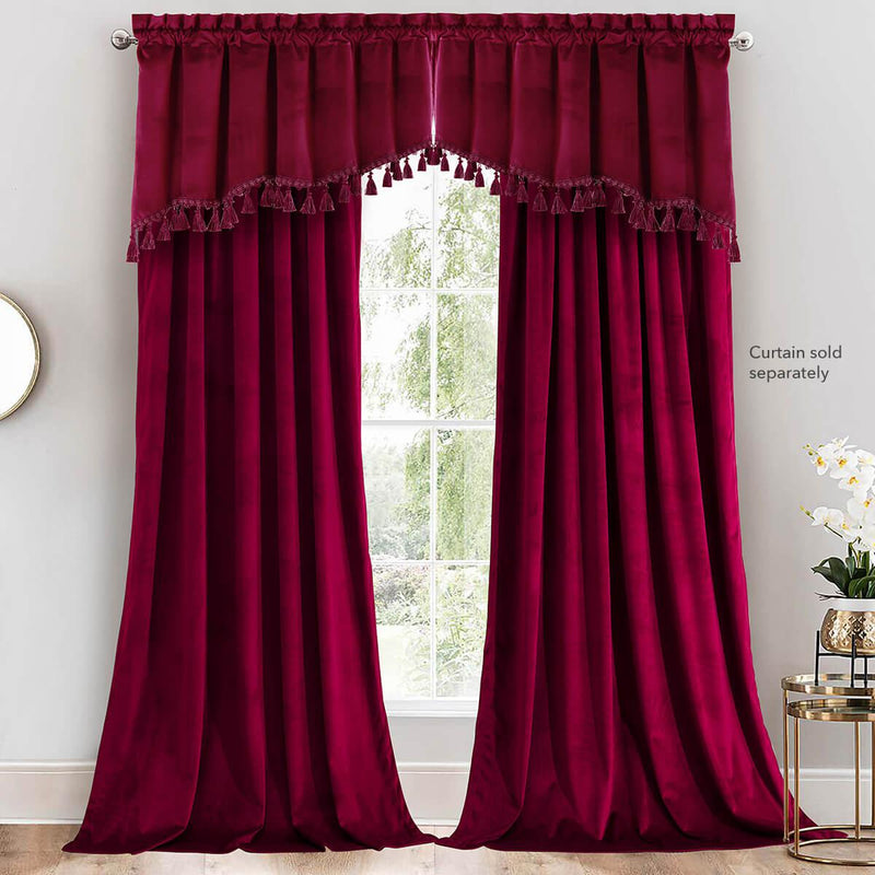 Heavyweight Velvet Swag Valance 70”Wx30”L-Wholesale Beddings