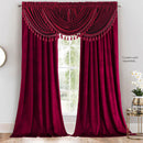 Heavyweight Velvet Waterfall Valance 57”Wx37”L (Single)-Wholesale Beddings