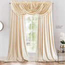 Heavyweight Velvet Waterfall Valance 57”Wx37”L (Single)-Wholesale Beddings