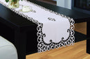 Holland Table Runner, Luxury Embroidered and Hand Cutwork Table Runner, Top Dinner Kitchen Table Runner-Wholesale Beddings
