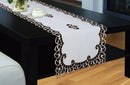 Holland Table Runner, Luxury Embroidered and Hand Cutwork Table Runner, Top Dinner Kitchen Table Runner-Wholesale Beddings
