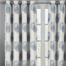 Lafayette Modern Abstract Jacquard Curtain Panels With Grommets ( Set of 2 Panels )-Wholesale Beddings